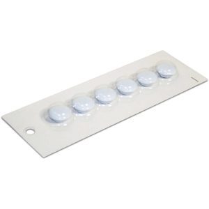 Small White Magnetic Buttons | Card of 6
