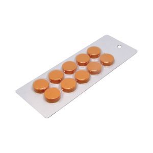 Small Orange Magnetic Discs | Card of 10
