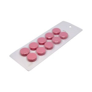 Small Pink Magnetic Discs | Card of 10