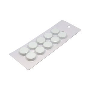 Small White Magnetic Discs | Card of 10