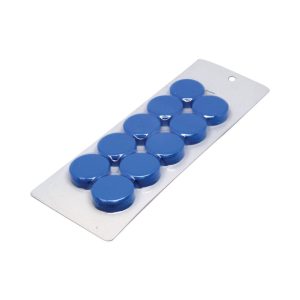 Large Blue Magnetic Discs | Card of 10
