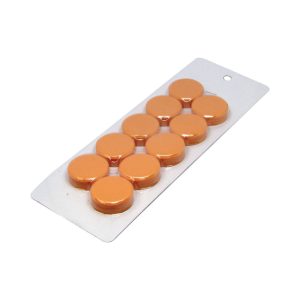 Large Orange Magnetic Discs | Card of 10
