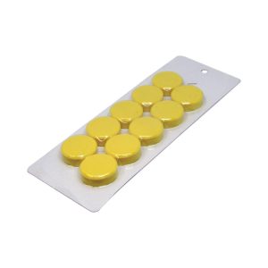 Large Yellow Magnetic Discs | Card of 10