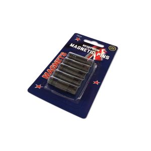 Small Black Neodymium Pin Magnets | Card of 10