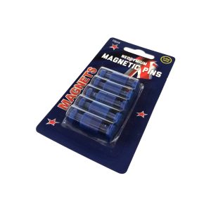 Small Blue Neodymium Pin Magnets | Card of 10