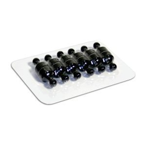 Black Neodymium Pin Magnets | Card of 12