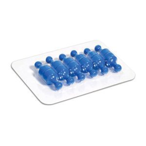 Blue Neodymium Pin Magnets | Card of 12