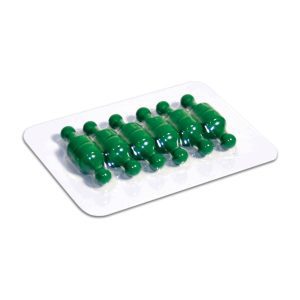 Green Neodymium Pin Magnets | Card of 12