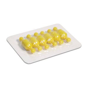 Yellow Neodymium Pin Magnets | Card of 12